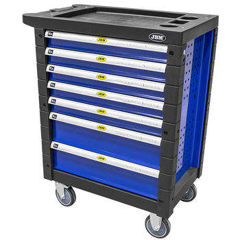 Servante d'atelier 7 tiroirs JBM bleue 775x466x960mm – Image 3