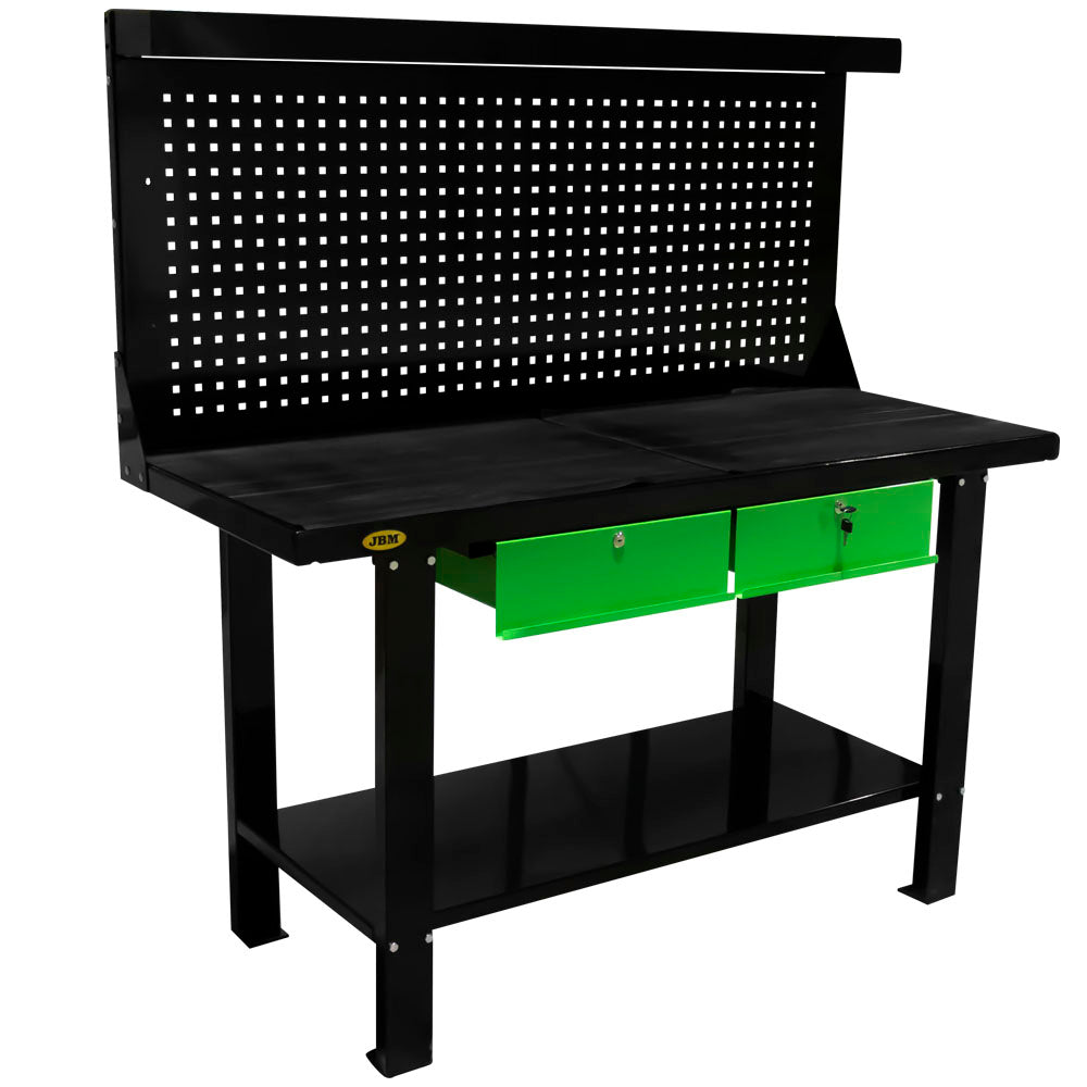 Établi avec panneau perforé JBM 511238, dimensions 1500x640x1550 mm – Image 4