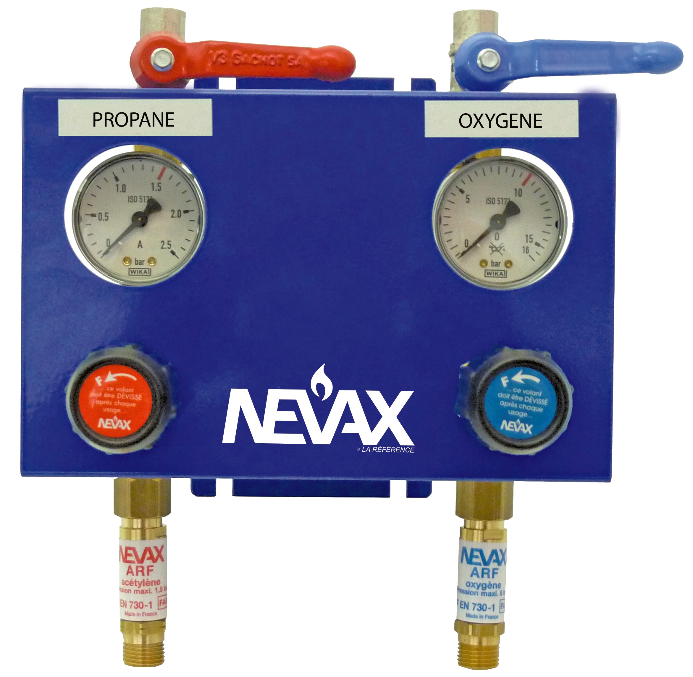 Tableau Bi-Gaz Propane-Oxy Castolin pour soudage et découpe