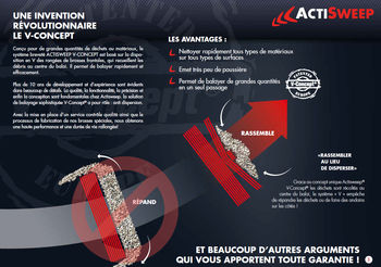 Balai pousseur Actisweep V7 1500 pour chariot élévateur – Image 2
