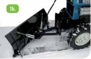 Lame à neige 140 Vert Service pour déneigement efficace