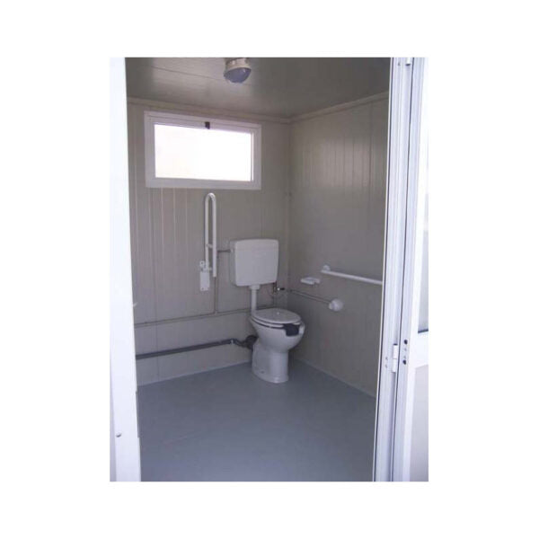 Bloc sanitaire PMR neuf avec WC et lavabo PMR, dimensions adaptées aux normes PMR – Image 6