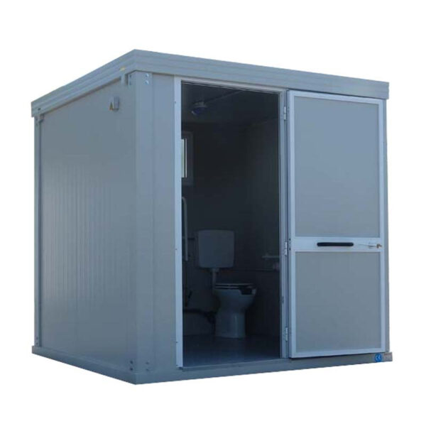 Bloc sanitaire PMR neuf avec WC et lavabo PMR, dimensions adaptées aux normes PMR – Image 9