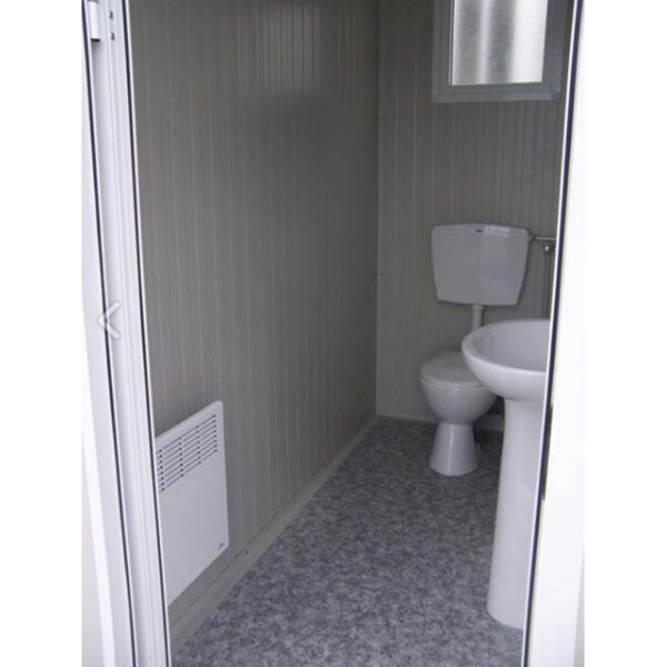 Bloc sanitaire PMR neuf avec WC PMR, lavabo PMR, WC standard et lave-mains – Image 10