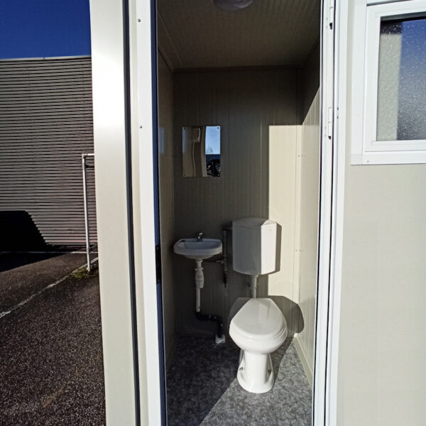 Bloc Sanitaire S1 Neuf avec WC et Lave-Mains - Dimensions 256x118x118 cm – Image 8