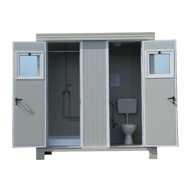 Bloc sanitaire SD1 neuf avec WC, douche et lave-mains de qualité supérieure – Image 9