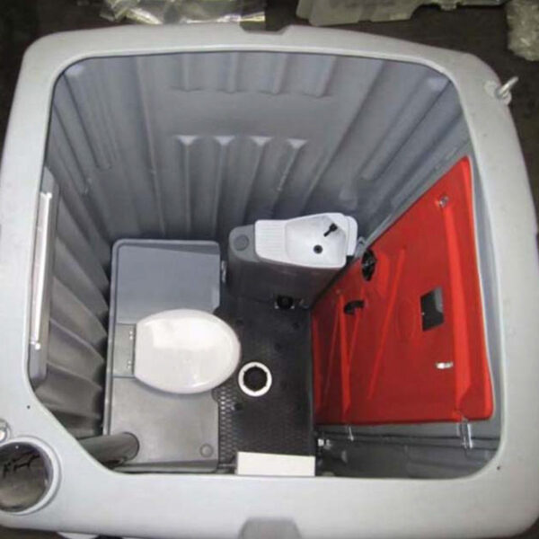 WC chimique neuf avec vanne de raccordement et lave-mains, modèle haute performance – Image 7