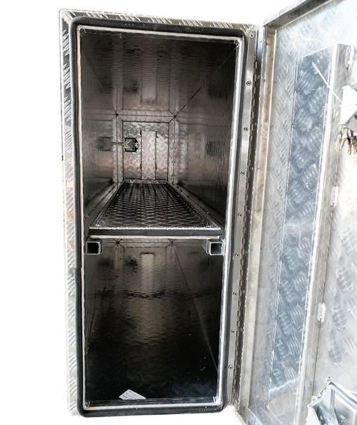 Coffre aluminium 2 ouvertures 600L Dim. 1900 x 400 x 900 mm – Image 2