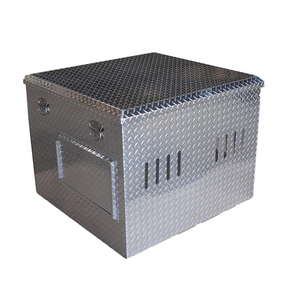 Coffre transport de chiens 1000 x 930 x 760 mm, 30 kg, Aluminium strié – Image 4