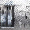 Coffre transport de chiens 1000 x 930 x 760 mm, 30 kg, Aluminium strié