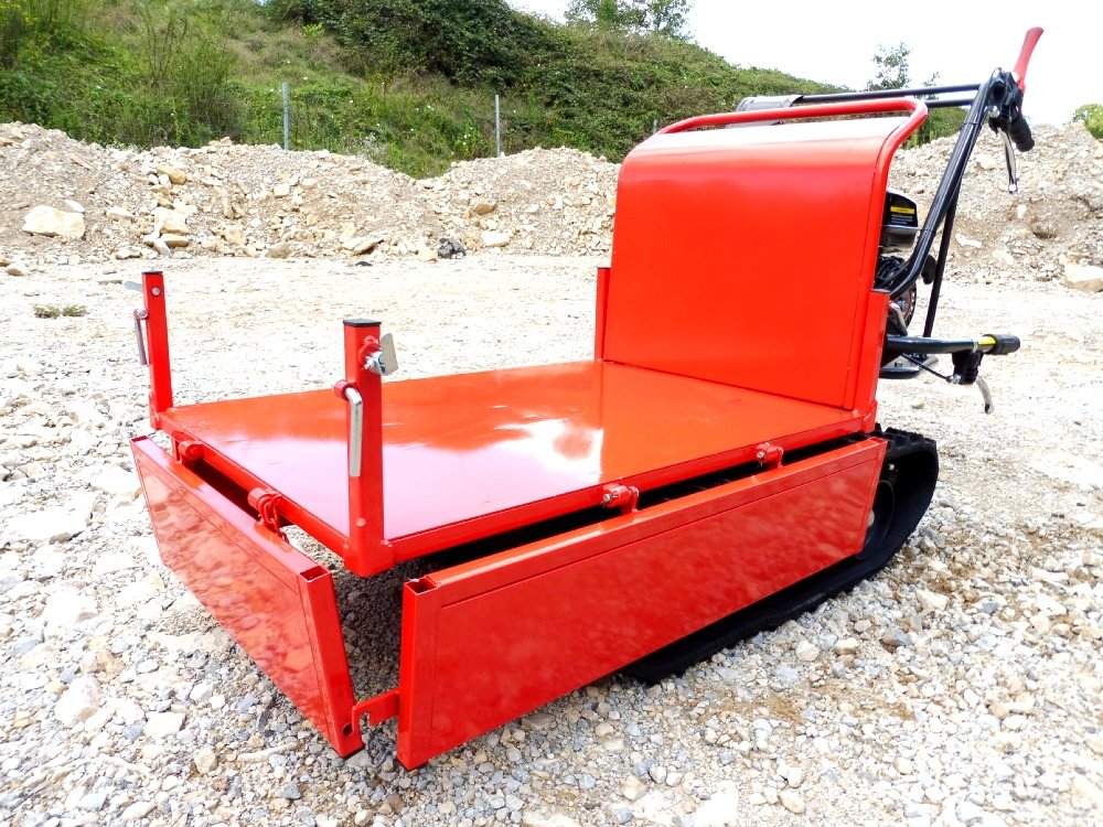 Mini dumper à chenilles 350 C avec moteur thermique et ridelles rabattables – Image 6