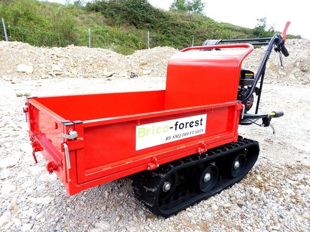 Mini dumper à chenilles 350 C avec moteur thermique et ridelles rabattables – Image 7