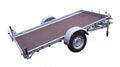 LIDER ROBUST 1-axle trailer with wide rear ramp, 1300kg – Image 1