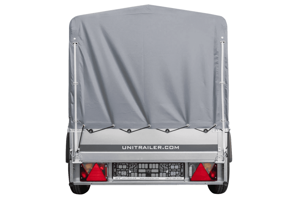 Remorque automobile Garden Trailer 200 KIPP 200 x 106 cm avec bâche haute, arceau et roue jockey PTAC 500 kg