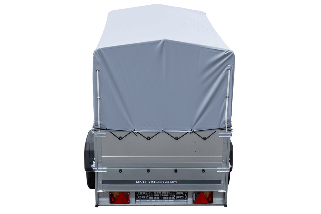 Remorque haute avec rehausses de ridelles et bâche haute - 2,30 x 1,25 m - Garden Trailer 230 KIPP
